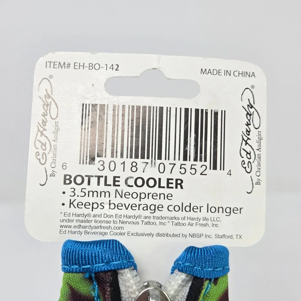 Ed Hardy Christian Audigier Eternal Love Neoprene Bottle Cooler Zipper EH-BO-142